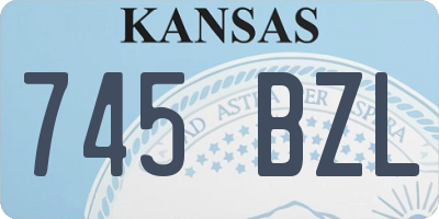 KS license plate 745BZL