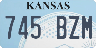 KS license plate 745BZM