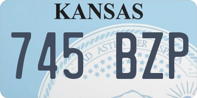KS license plate 745BZP