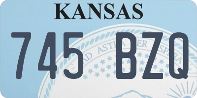 KS license plate 745BZQ
