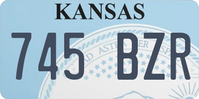 KS license plate 745BZR