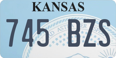 KS license plate 745BZS