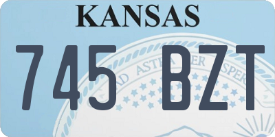 KS license plate 745BZT