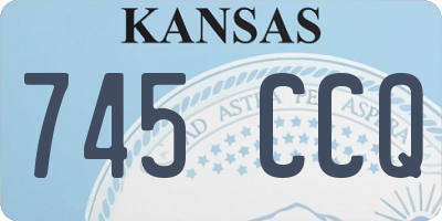 KS license plate 745CCQ