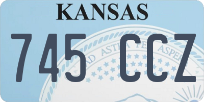 KS license plate 745CCZ