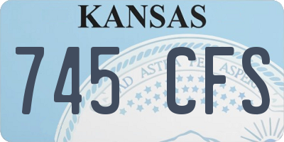 KS license plate 745CFS