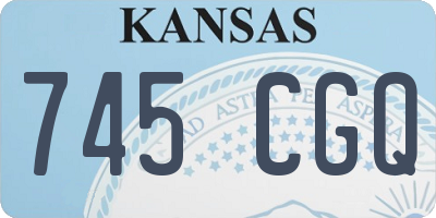 KS license plate 745CGQ
