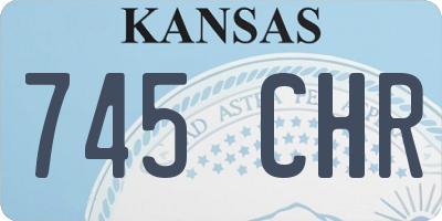 KS license plate 745CHR
