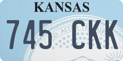 KS license plate 745CKK