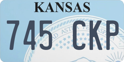 KS license plate 745CKP