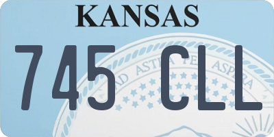 KS license plate 745CLL