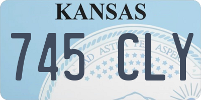 KS license plate 745CLY