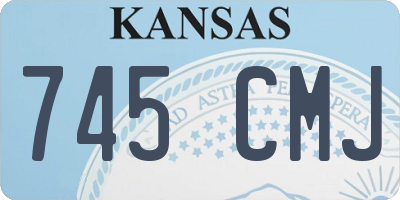 KS license plate 745CMJ