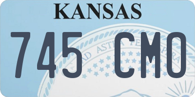 KS license plate 745CMO