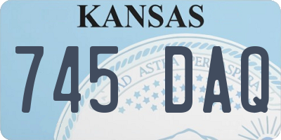 KS license plate 745DAQ