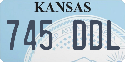 KS license plate 745DDL