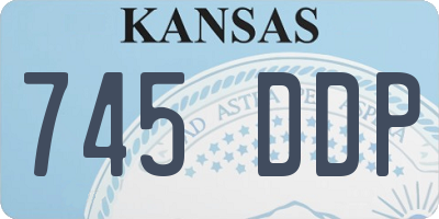 KS license plate 745DDP