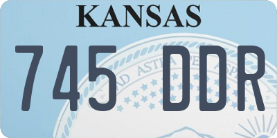 KS license plate 745DDR