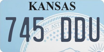 KS license plate 745DDU