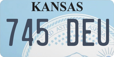 KS license plate 745DEU
