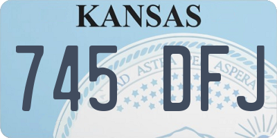KS license plate 745DFJ