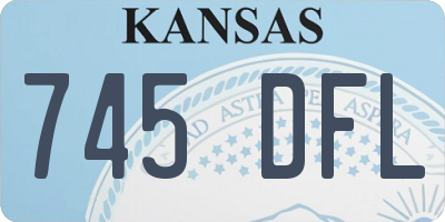 KS license plate 745DFL