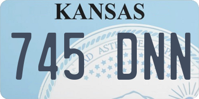 KS license plate 745DNN