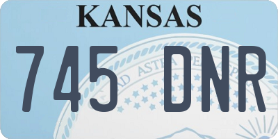 KS license plate 745DNR
