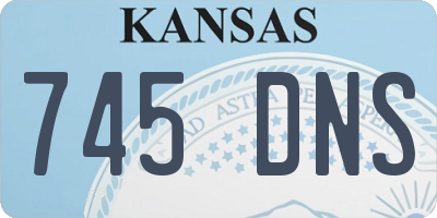 KS license plate 745DNS