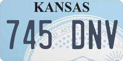 KS license plate 745DNV