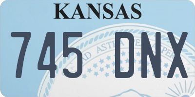 KS license plate 745DNX