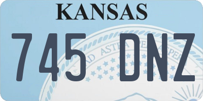 KS license plate 745DNZ