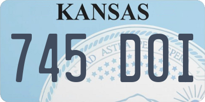 KS license plate 745DOI