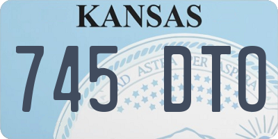 KS license plate 745DTO