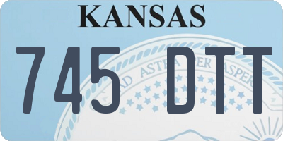 KS license plate 745DTT