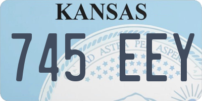 KS license plate 745EEY