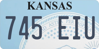 KS license plate 745EIU