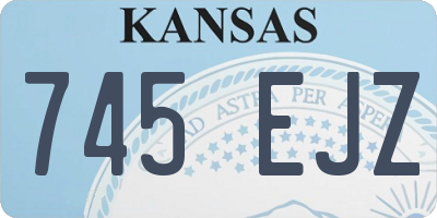 KS license plate 745EJZ