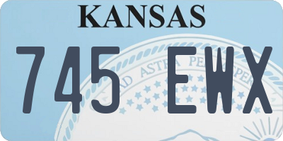 KS license plate 745EWX