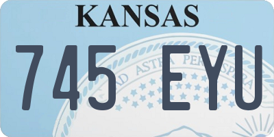 KS license plate 745EYU