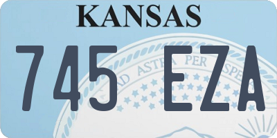 KS license plate 745EZA