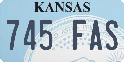 KS license plate 745FAS