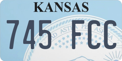 KS license plate 745FCC
