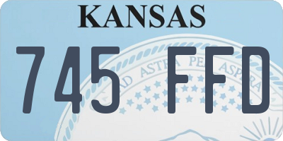 KS license plate 745FFD