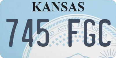 KS license plate 745FGC