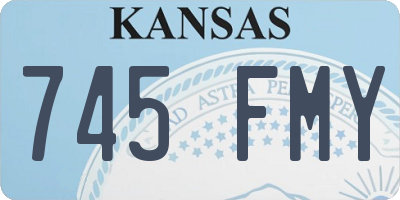 KS license plate 745FMY