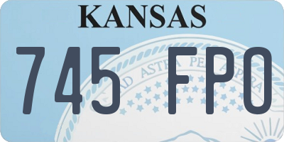 KS license plate 745FPO
