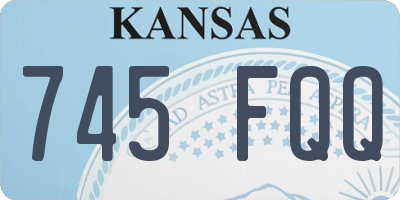 KS license plate 745FQQ
