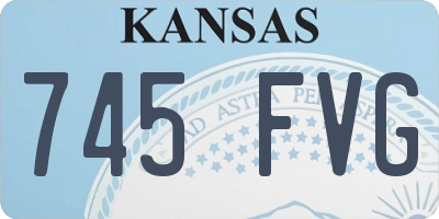 KS license plate 745FVG