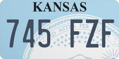 KS license plate 745FZF